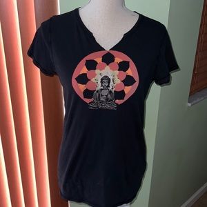 Lucky Brand Graphic Vneck Tee